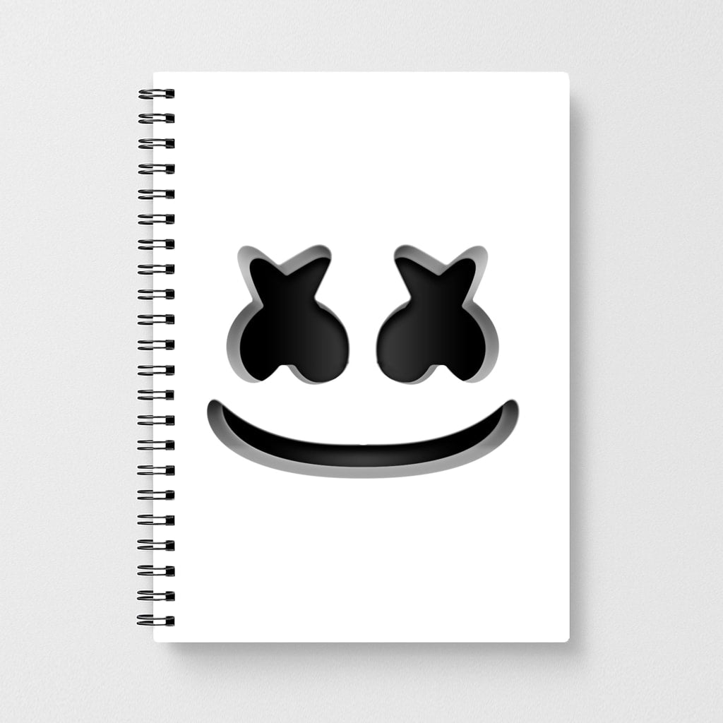 White Helmet DJ Helmet Notebook