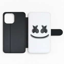 White Helmet DJ Helmet Flip Phone Case