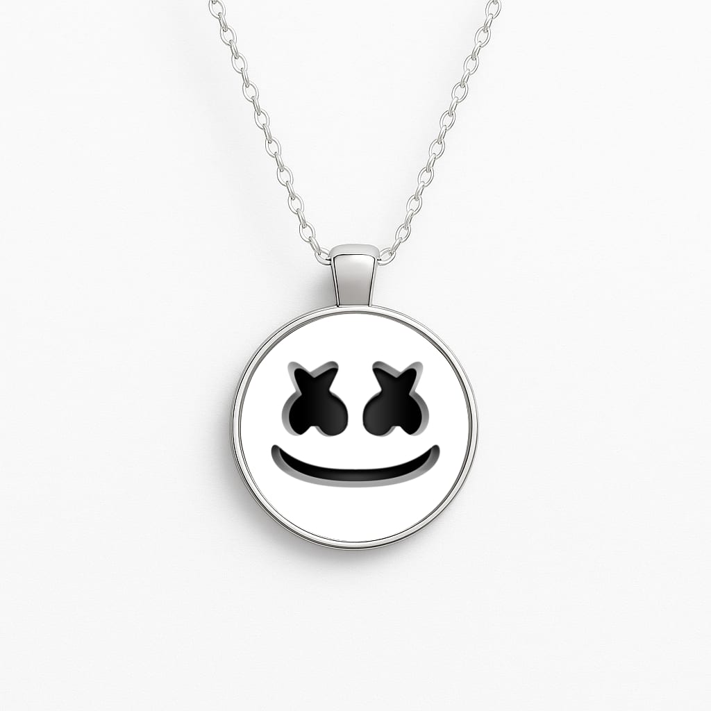 White Helmet DJ Helmet Necklace