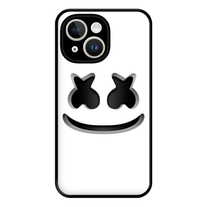 White Helmet DJ Helmet Phone Case for iPhone 14 Plus