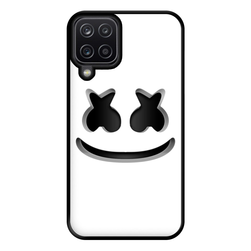 White Helmet DJ Helmet Phone Case for Galaxy A12