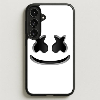 White Helmet DJ Helmet Phone Case for Galaxy S25FE