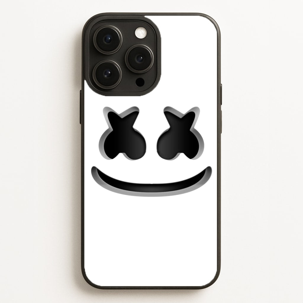 White Helmet DJ Helmet  - Marshmello Phone Case for iPhone 16 Pro Max