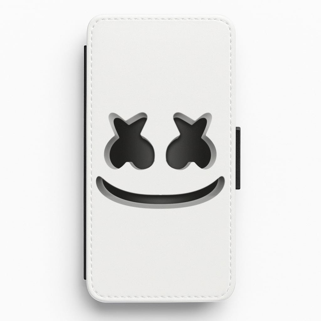 White Helmet DJ Helmet Flip / Wallet Phone Case