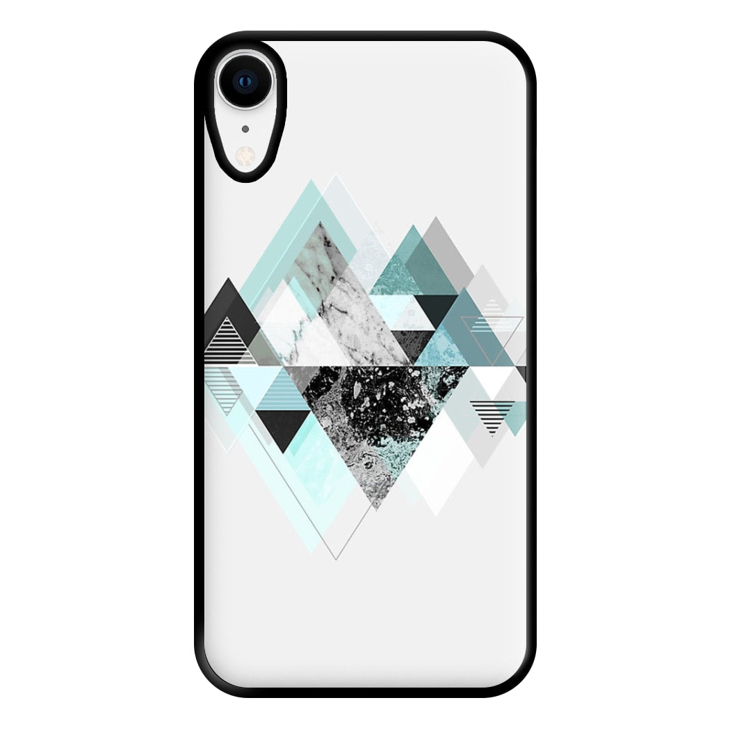 Triange Marble Pattern Phone Case for iPhone XR