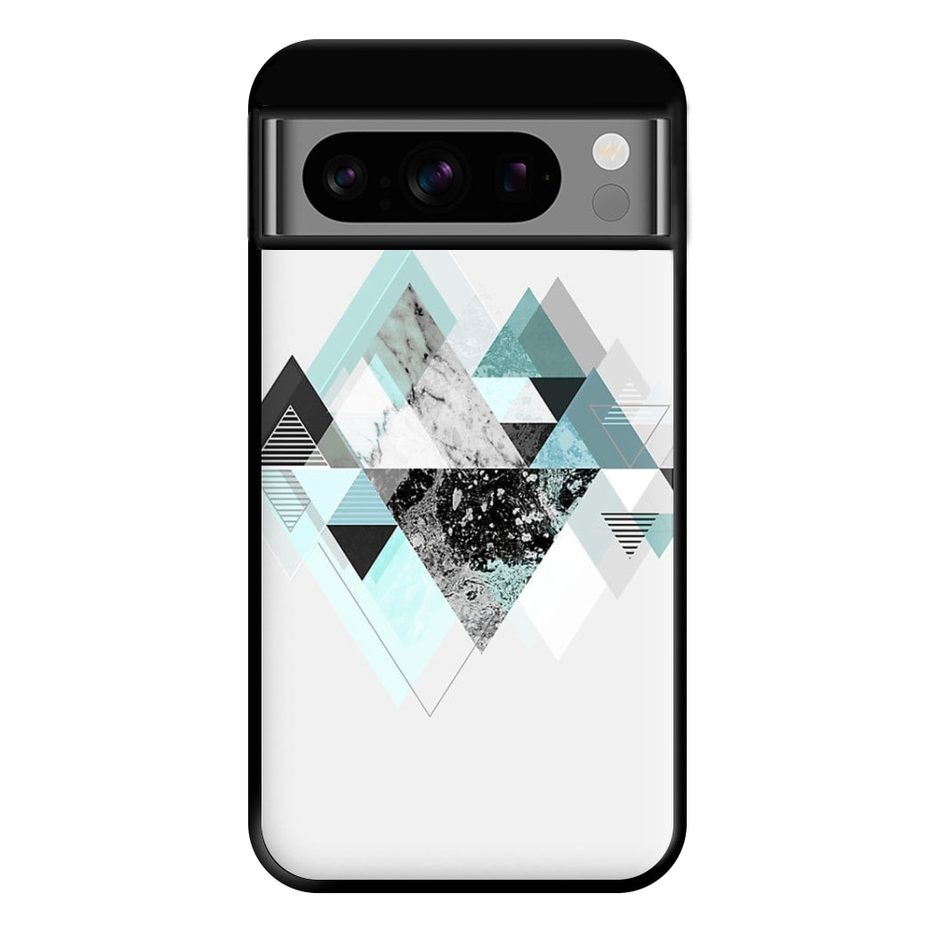 Triange Marble Pattern Phone Case for Google Pixel 8 Pro