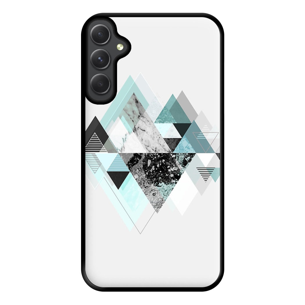 Triange Marble Pattern Phone Case for Galaxy A54