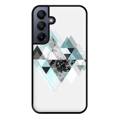 Triange Marble Pattern Phone Case for Galaxy A15