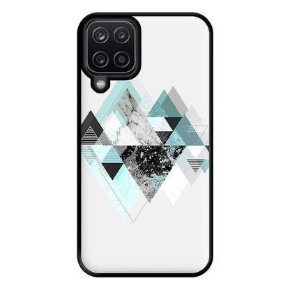 Triange Marble Pattern Phone Case for Galaxy A12