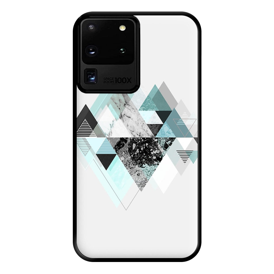 Triange Marble Pattern Phone Case for Galaxy S20 Ultra