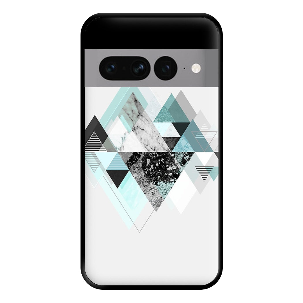 Triange Marble Pattern Phone Case for Google Pixel 7 Pro