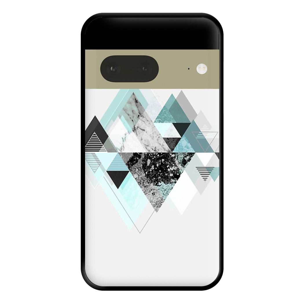 Triange Marble Pattern Phone Case for Google Pixel 7a