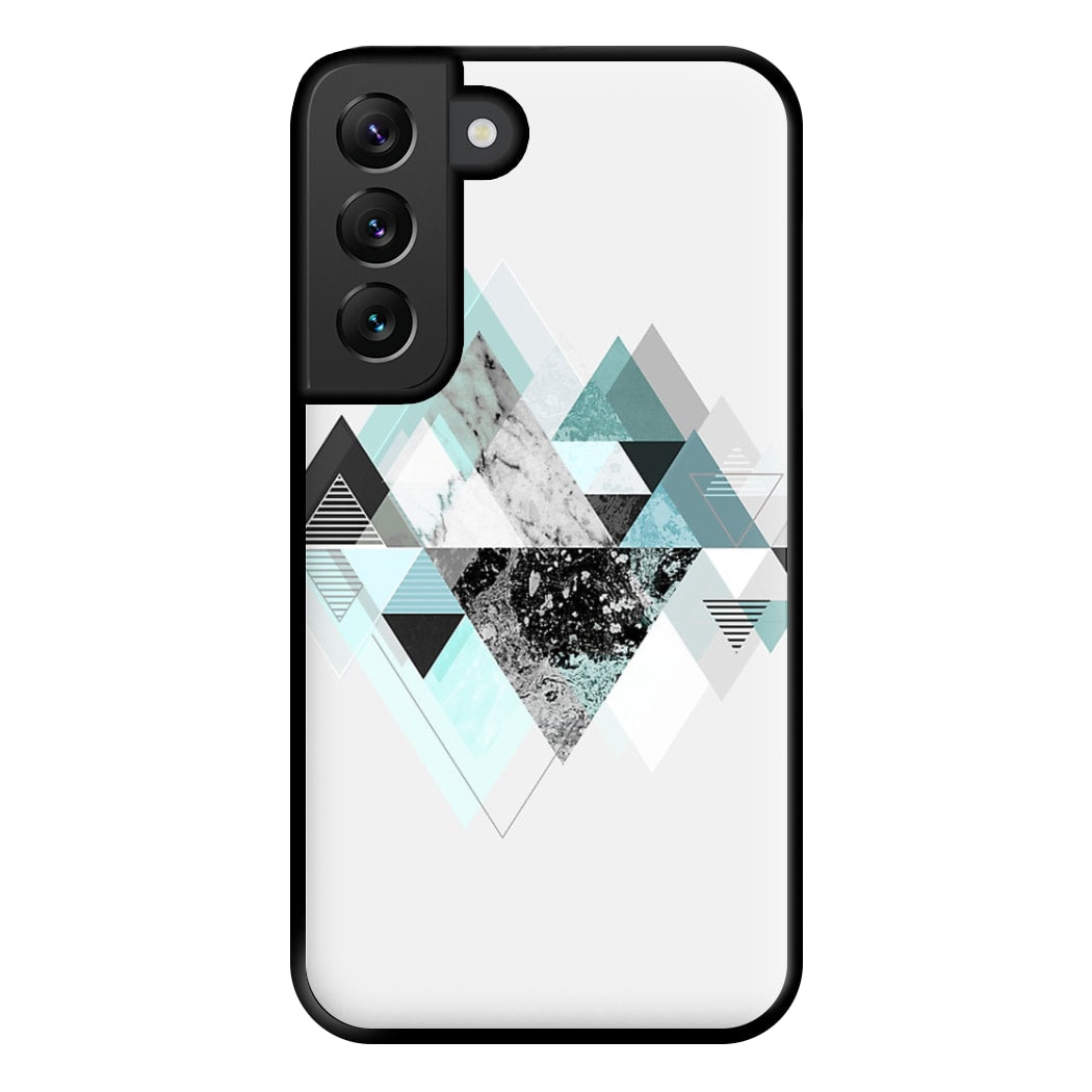 Triange Marble Pattern Phone Case for Galaxy S22 Plus