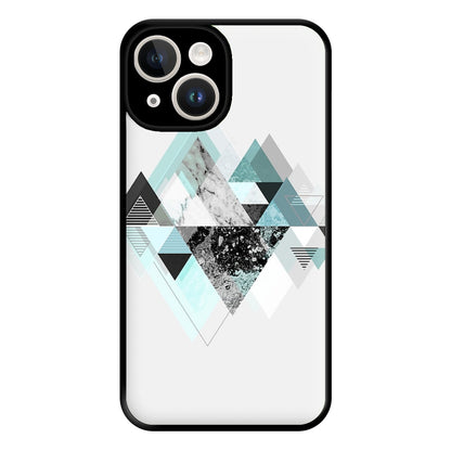 Triange Marble Pattern Phone Case for iPhone 14