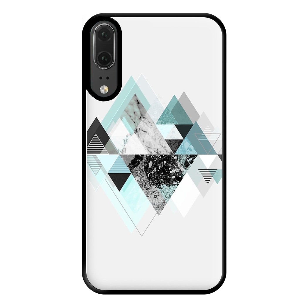 Triange Marble Pattern Phone Case for Huawei P20