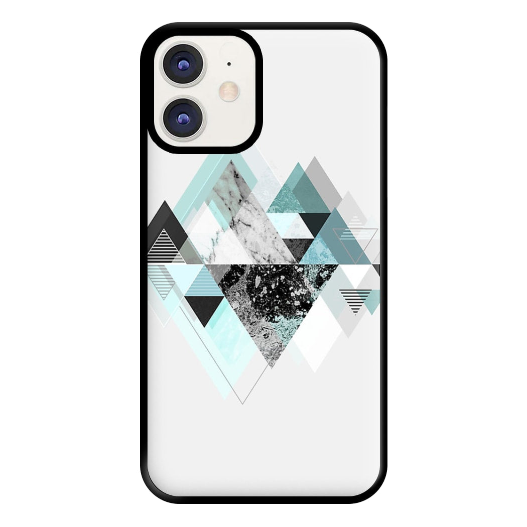 Triange Marble Pattern Phone Case for iPhone 11