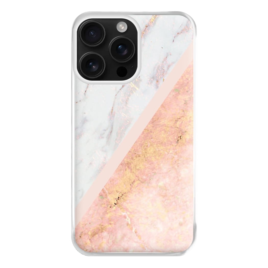 Marble and Rose Gold Phone Case