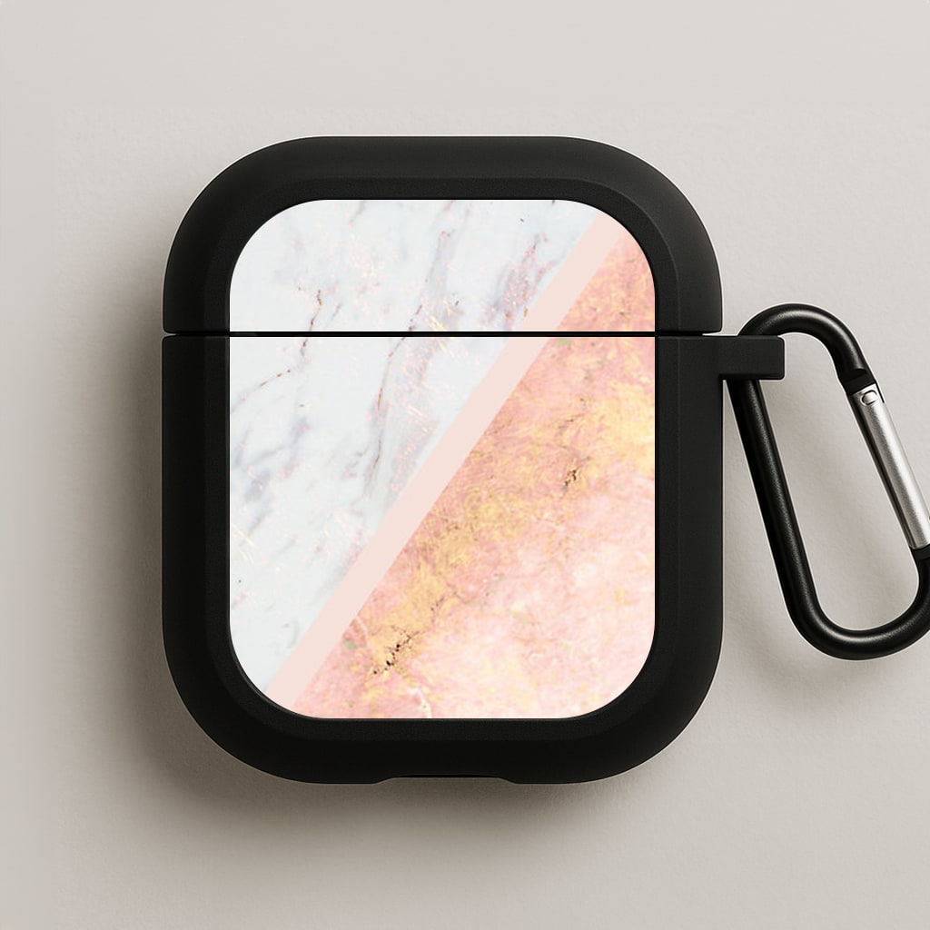 Marble and Rose Gold AirPods Case