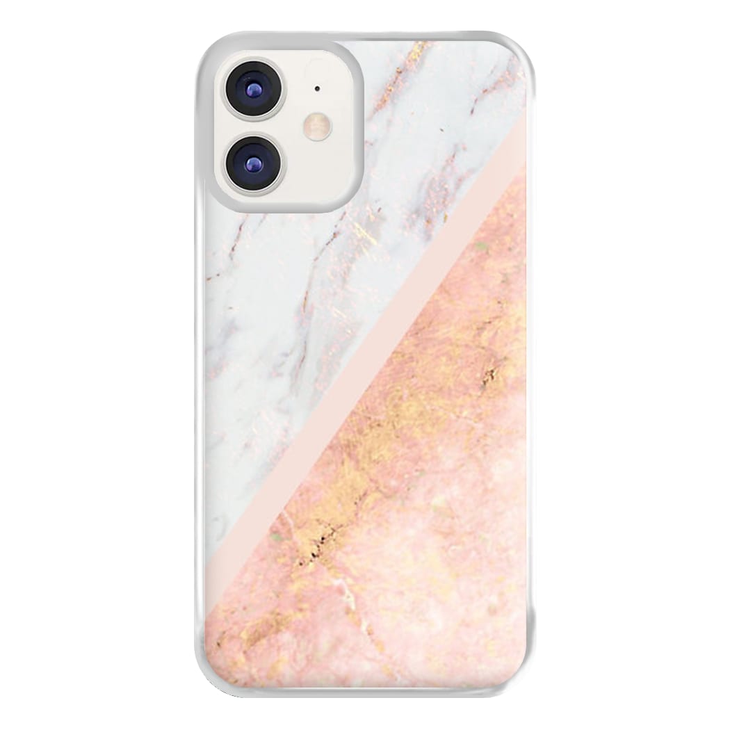 Marble and Rose Gold Phone Case for iPhone 11