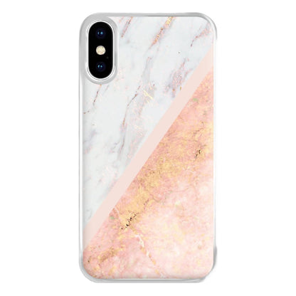 Marble and Rose Gold Phone Case for iPhone XS Max