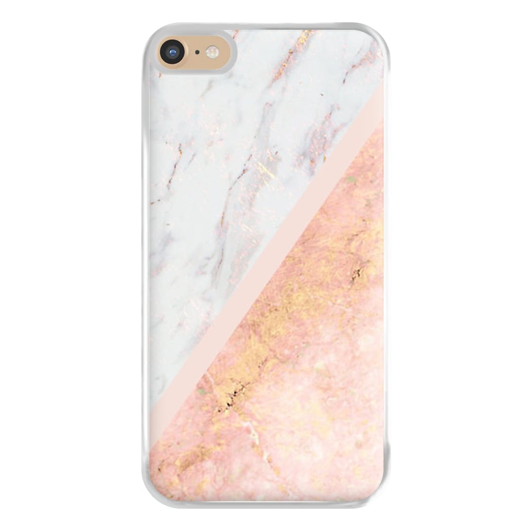 Marble and Rose Gold Phone Case for iPhone 6 Plus / 7 Plus / 8 Plus