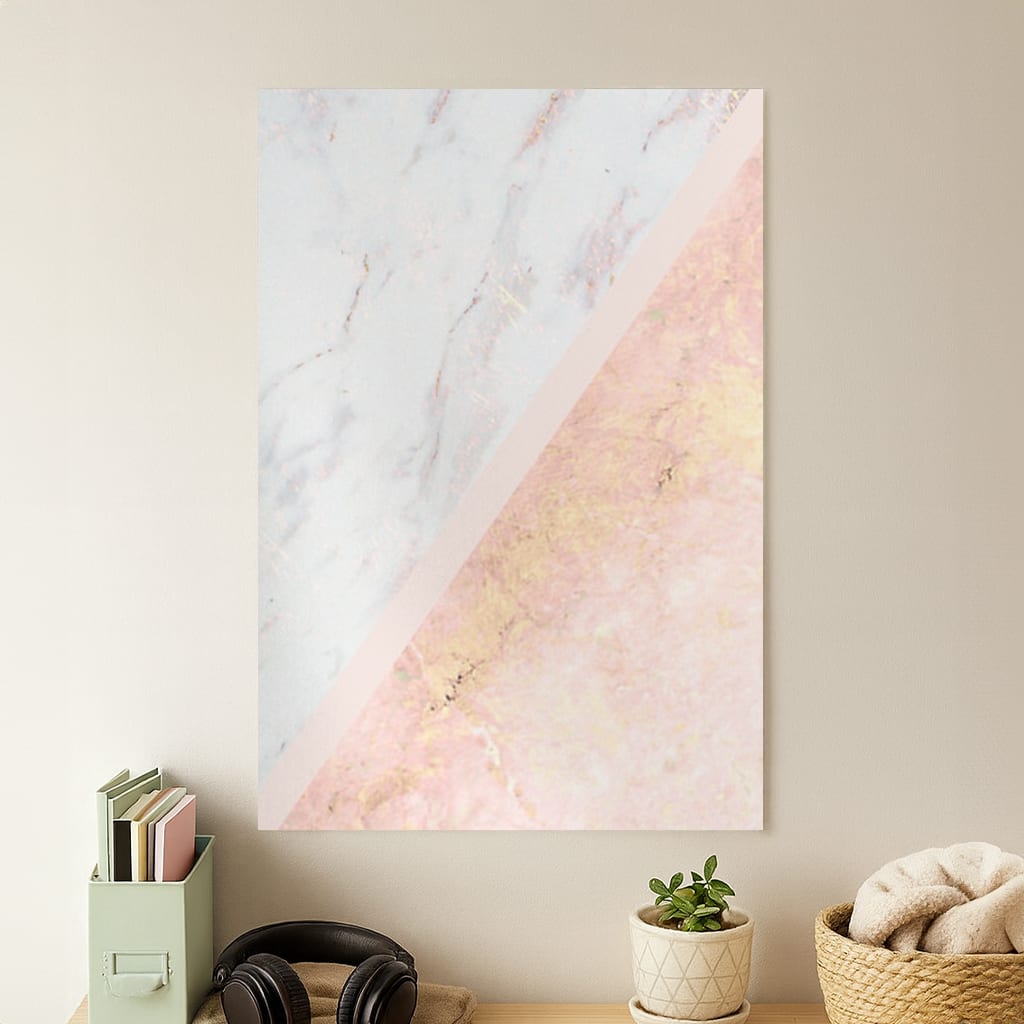 Marble and Rose Gold Poster
