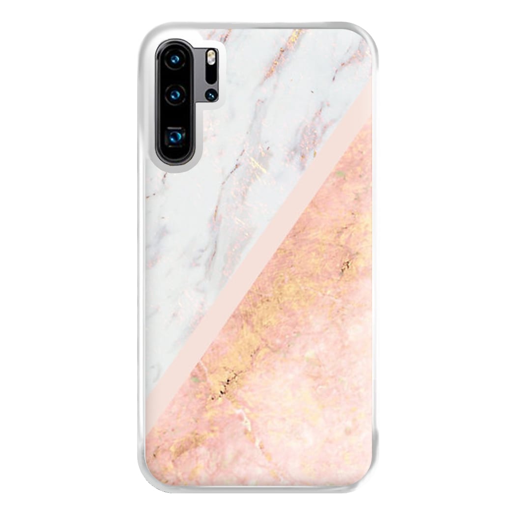 Marble and Rose Gold Phone Case for Huawei P30 Pro