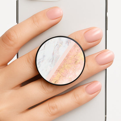 Marble and Rose Gold Phone Grip