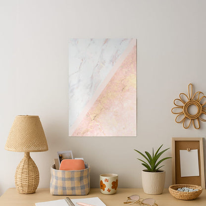 Marble and Rose Gold Art Print