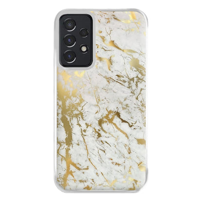 Gold Marble Splatter Phone Case for Galaxy A52 / A52s