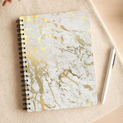 Gold Marble Splatter Notepad