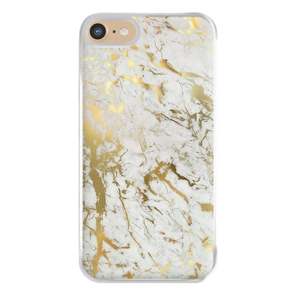 Gold Marble Splatter Phone Case for iPhone 6 / 7 / 8 / SE