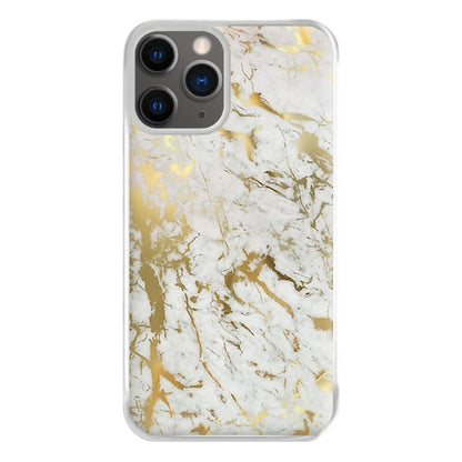 Gold Marble Splatter Phone Case for iPhone 12 Pro Max