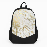 Gold Marble Splatter Backpack