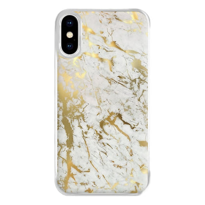 Gold Marble Splatter Phone Case for iPhone XS Max