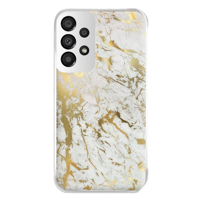 Gold Marble Splatter Phone Case for Galaxy A33