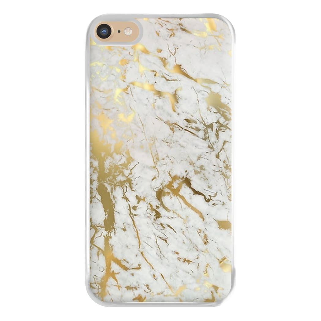 Gold Marble Splatter Phone Case for iPhone 6 Plus / 7 Plus / 8 Plus