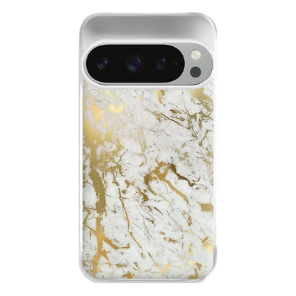 Gold Marble Splatter Phone Case for Google Pixel 9 Pro XL