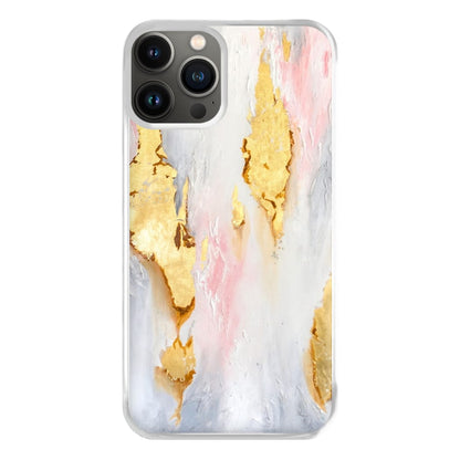 Gold Flaked Marble Pattern Phone Case for iPhone 11 Pro Max