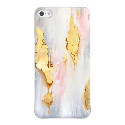 Gold Flaked Marble Pattern Phone Case for iPhone 5 / 5s / SE 2016