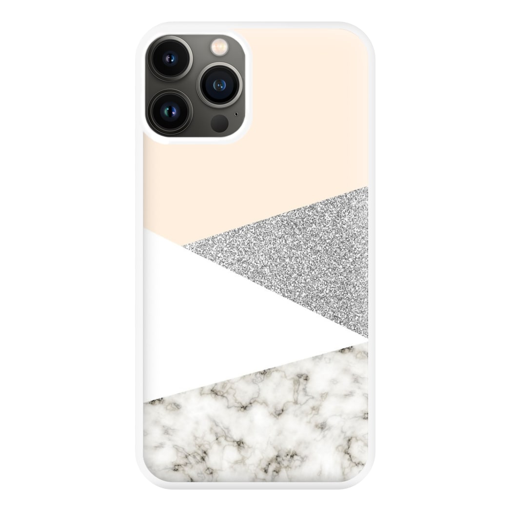 Abstract Marble and Silver Pattern Phone Case for iPhone 11 Pro Max