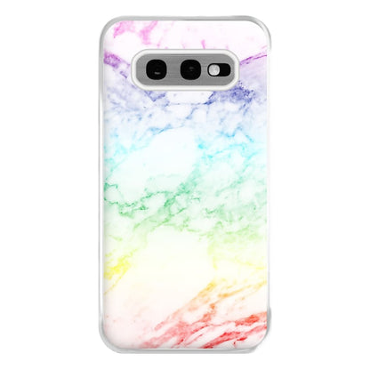 Rainbow Streak Marble Pattern Phone Case for Galaxy S10e