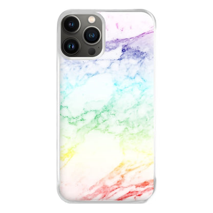 Rainbow Streak Marble Pattern Phone Case for iPhone 11 Pro Max