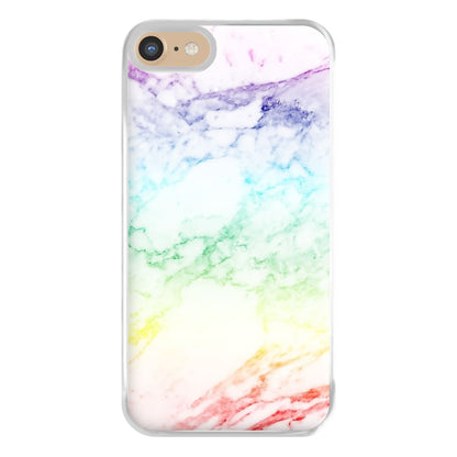 Rainbow Streak Marble Pattern Phone Case for iPhone 6 / 7 / 8 / SE