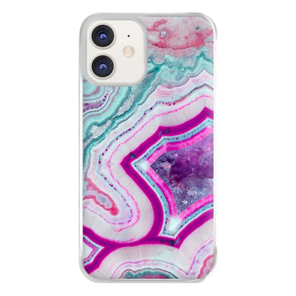 Purple Geode Pattern Phone Case for iPhone 11