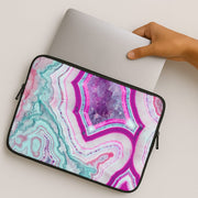 Purple Geode Pattern Laptop Sleeve 2
