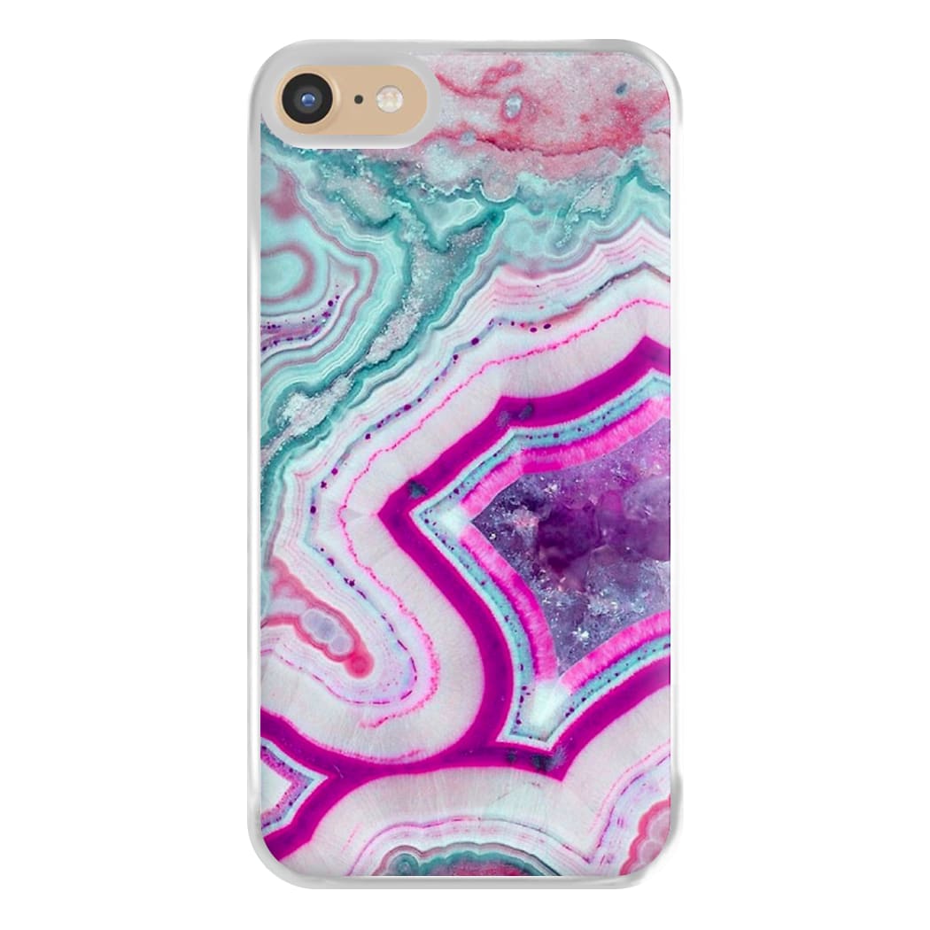 Purple Geode Pattern Phone Case for iPhone 6 / 7 / 8 / SE