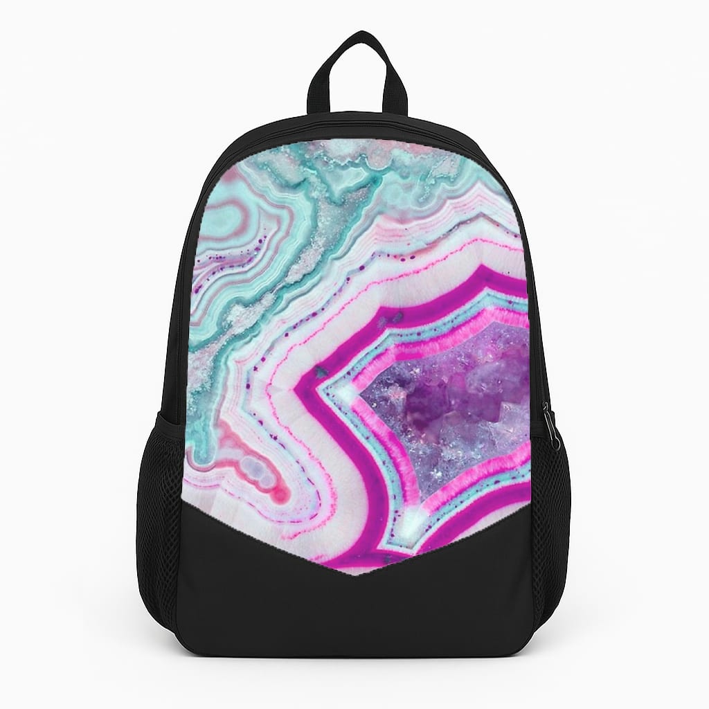 Purple Geode Pattern Backpack