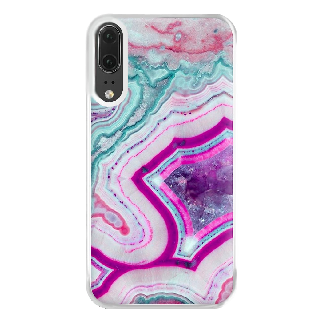 Purple Geode Pattern Phone Case for Huawei P20