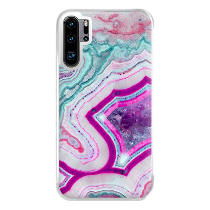 Purple Geode Pattern Phone Case for Huawei P30 Pro